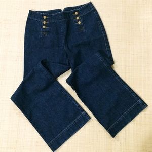 Lauren Jeans Co Dark Denim Sailor Jeans sz 8petite